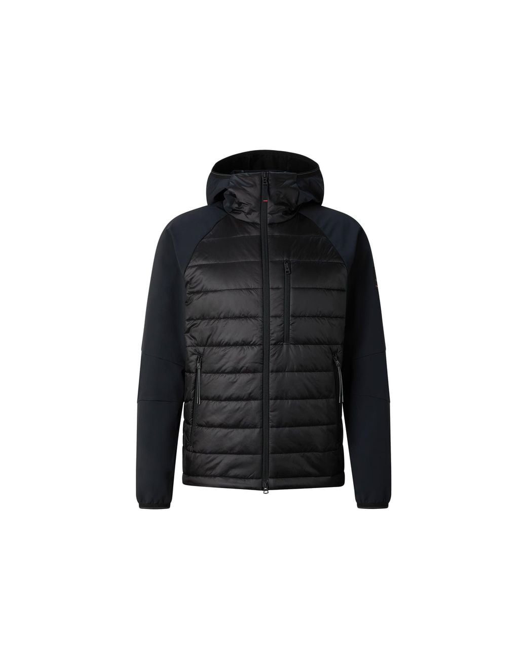 Bogner Fire + Ice Black Anian Softshell Quilted Jacket for men