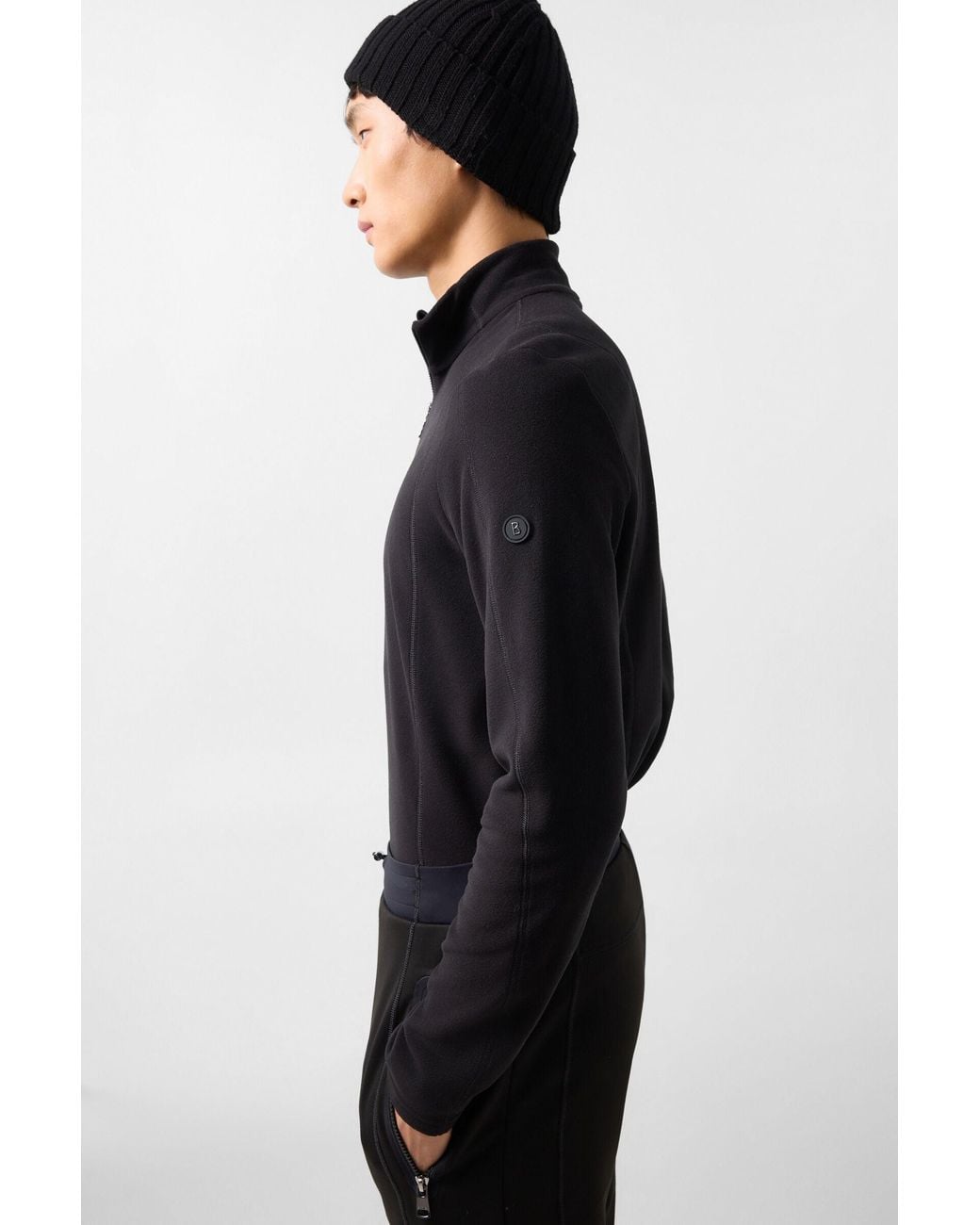 Bogner Black Harry Fleece Base Layer For for men