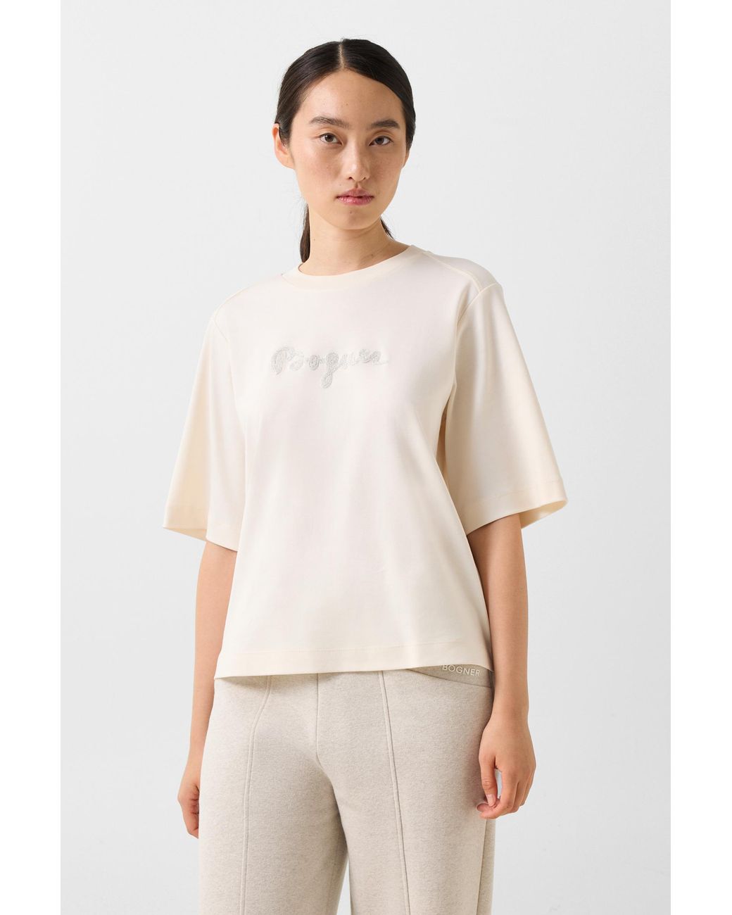 Bogner Natural Dorothy Cotton T-Shirt For