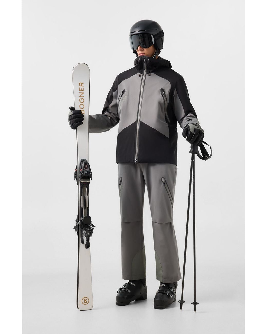Bogner Gray Jasper Ski Jacket for men