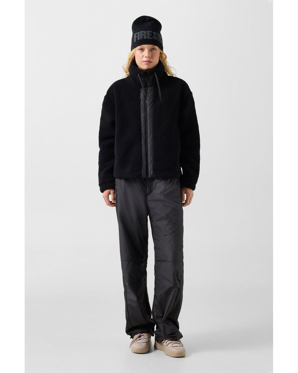 Bogner Fire + Ice Black Ninetta Mid-layer Teddy Jacket