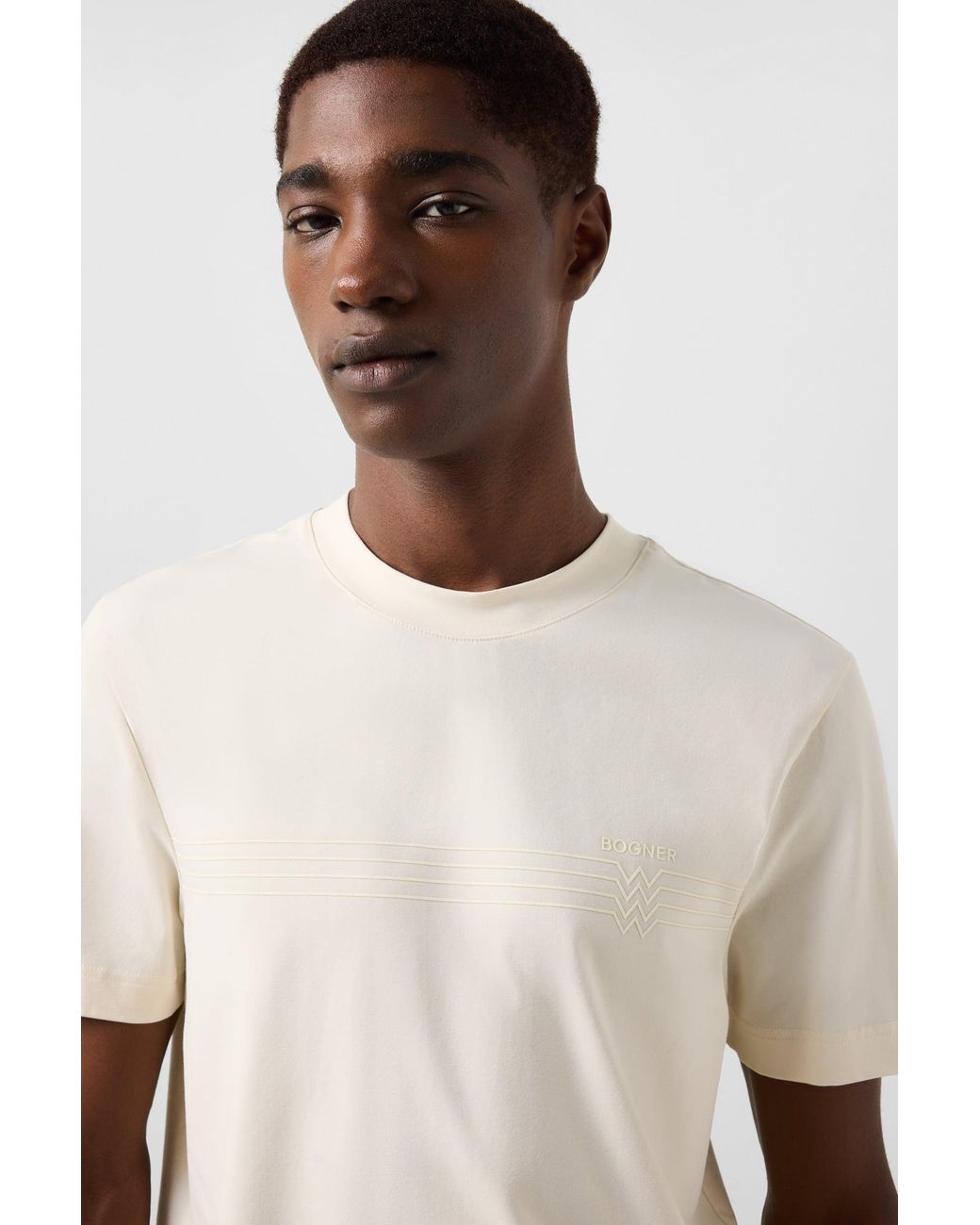 Bogner Natural Ryan Cotton-Blend T-Shirt For for men