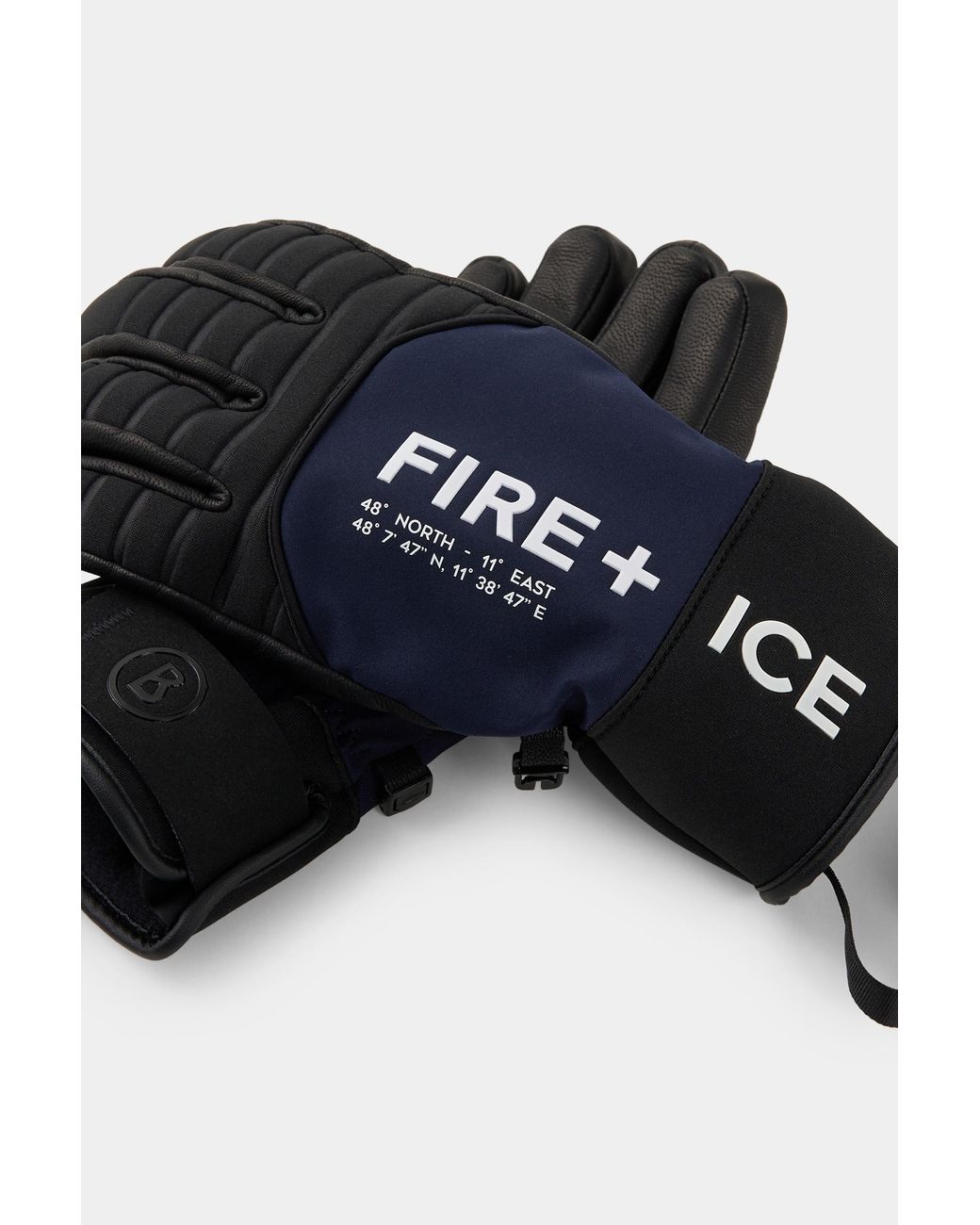 Bogner Fire + Ice Black Erko Gloves For for men