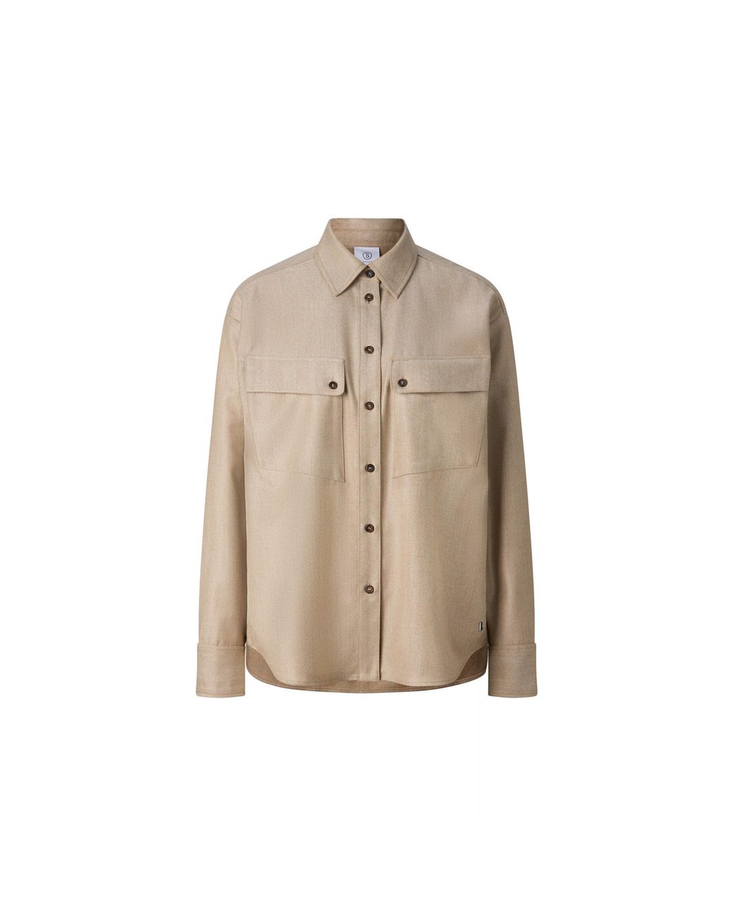 Bogner Natural Robyn Virgin Wool Shirt Blouse