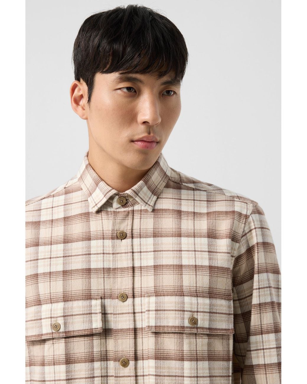 Bogner Natural Heiko Flannel Shirt for men