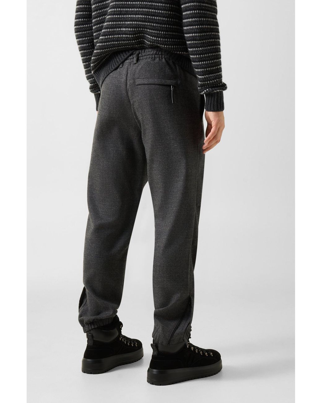 Bogner Black Sergio Virgin Wool Blend Trousers For for men