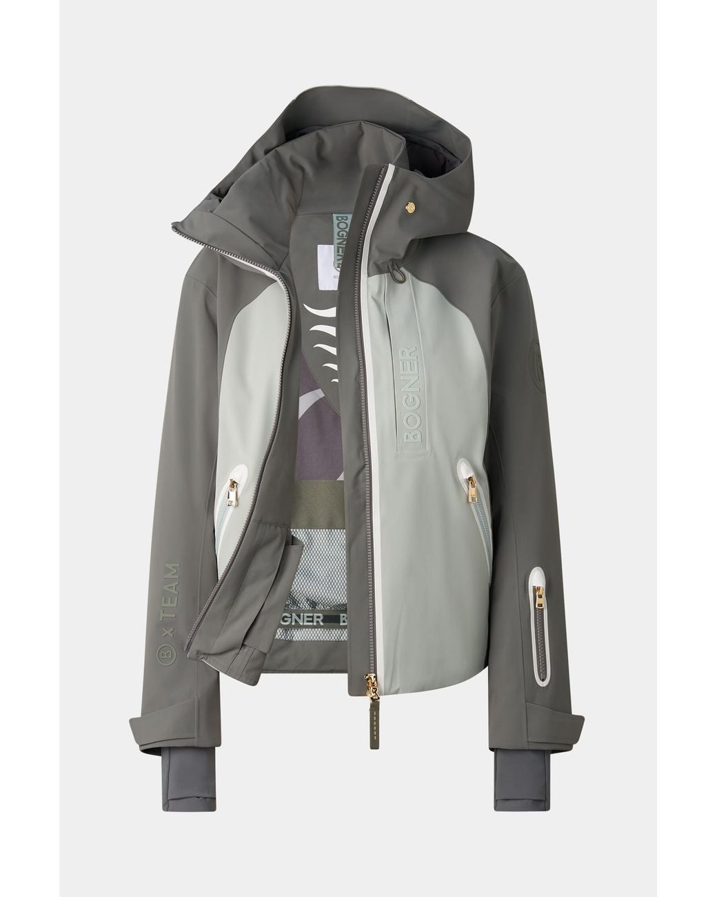 Bogner Gray Hila Ski Jacket For