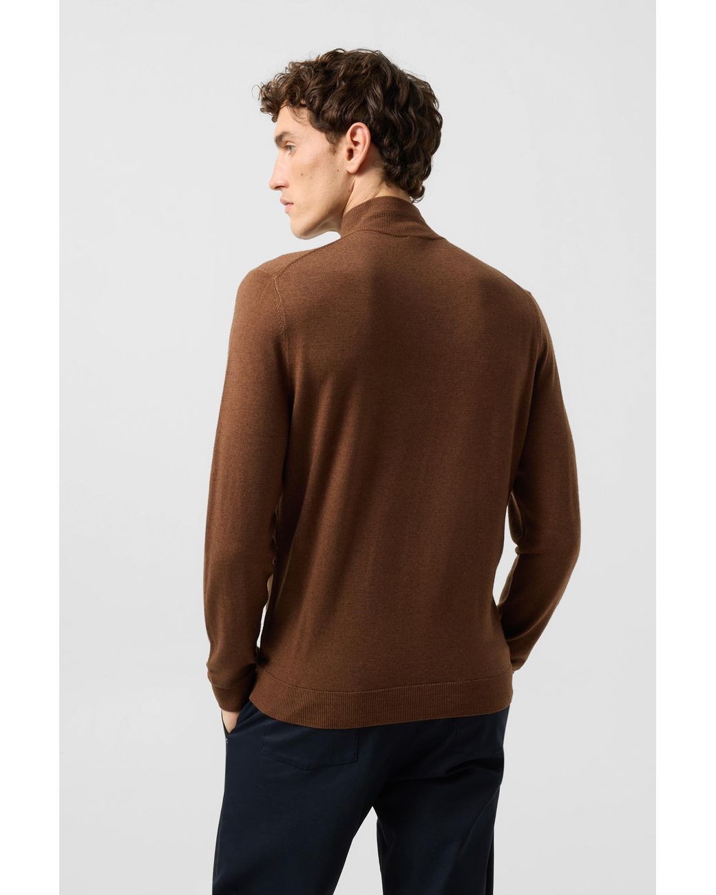 Bogner Brown Ouri Merino Turtleneck For for men