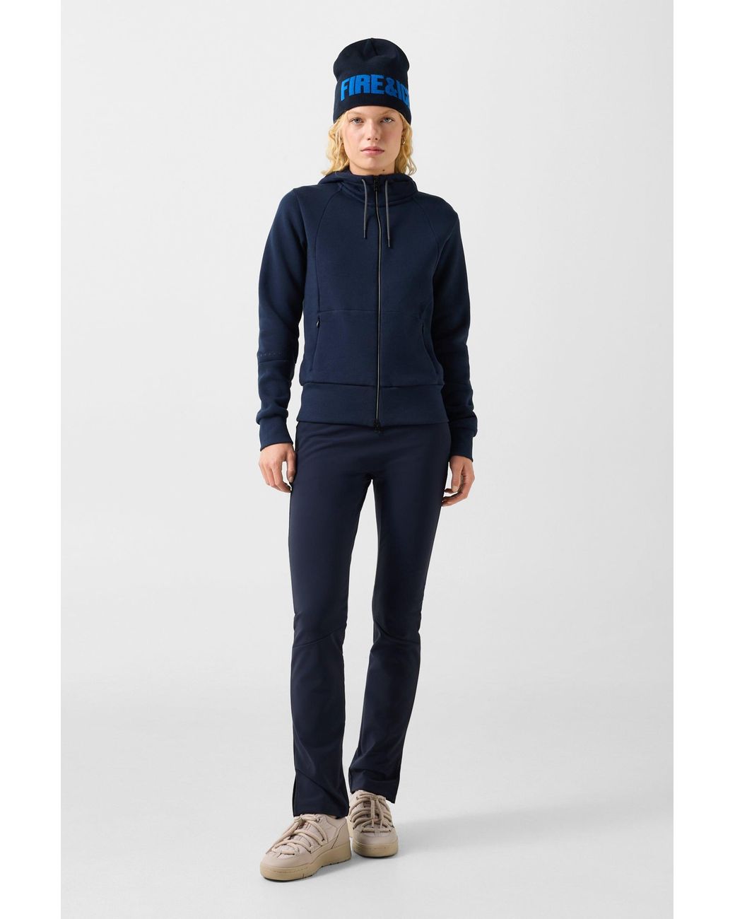 Bogner Fire + Ice Blue Nada Cotton Hoodie Jersey Jacket