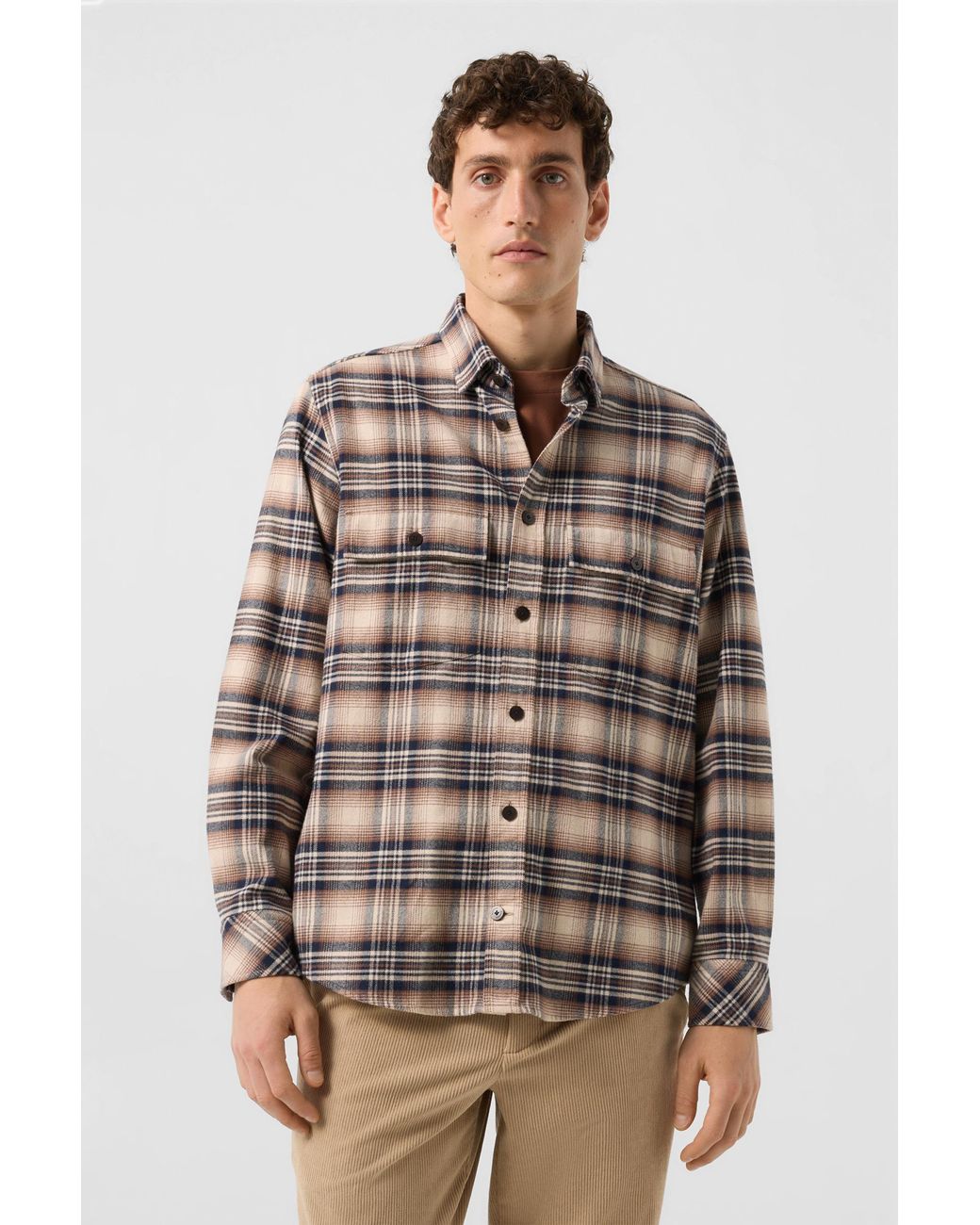 Bogner Brown Heiko Flannel Shirt for men
