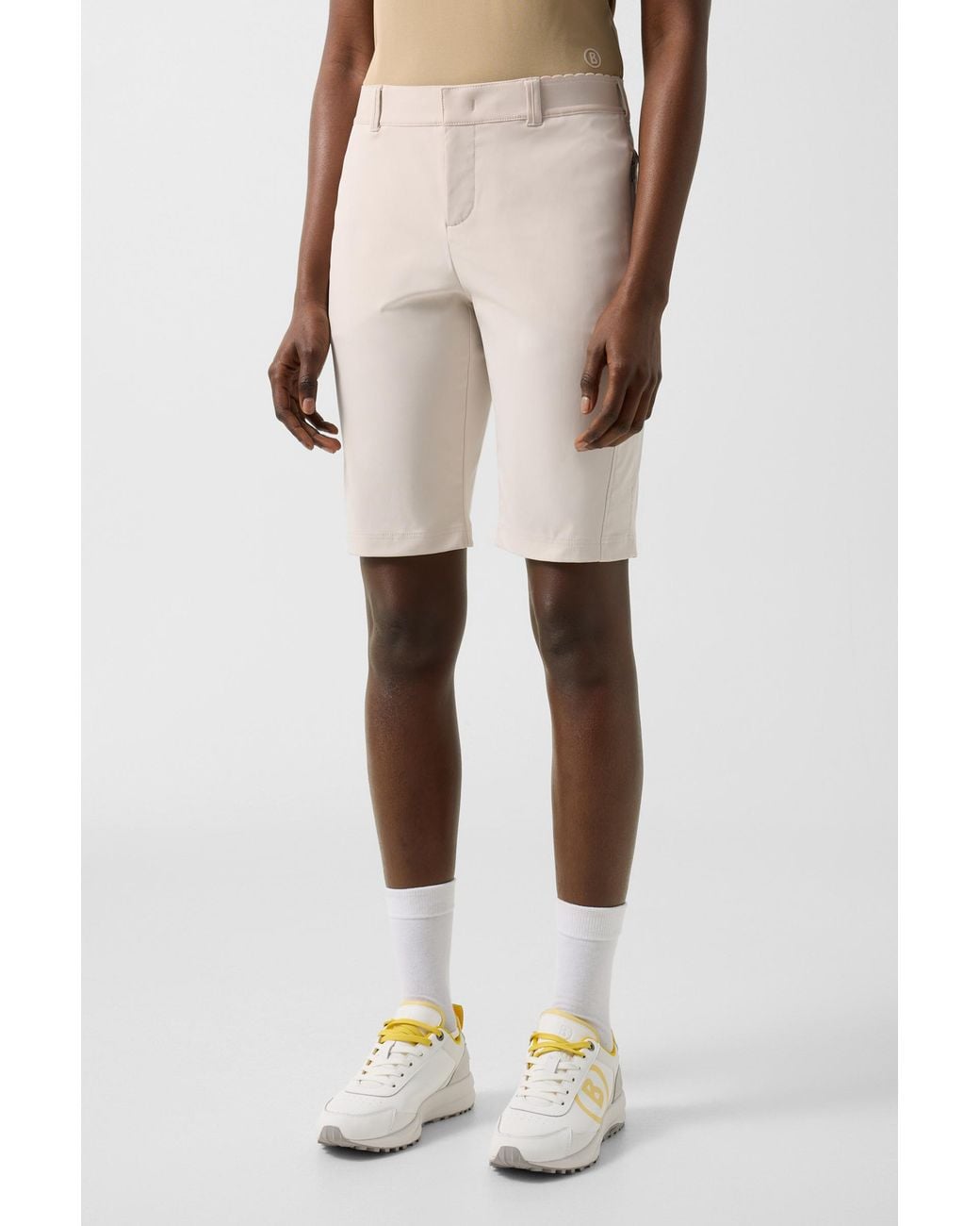 Bogner Natural Zita Functional Bermuda Shorts