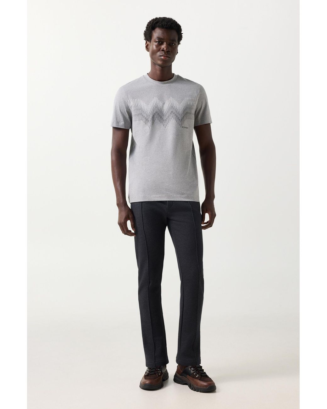 Bogner Gray Ryan Cotton-Blend T-Shirt For for men