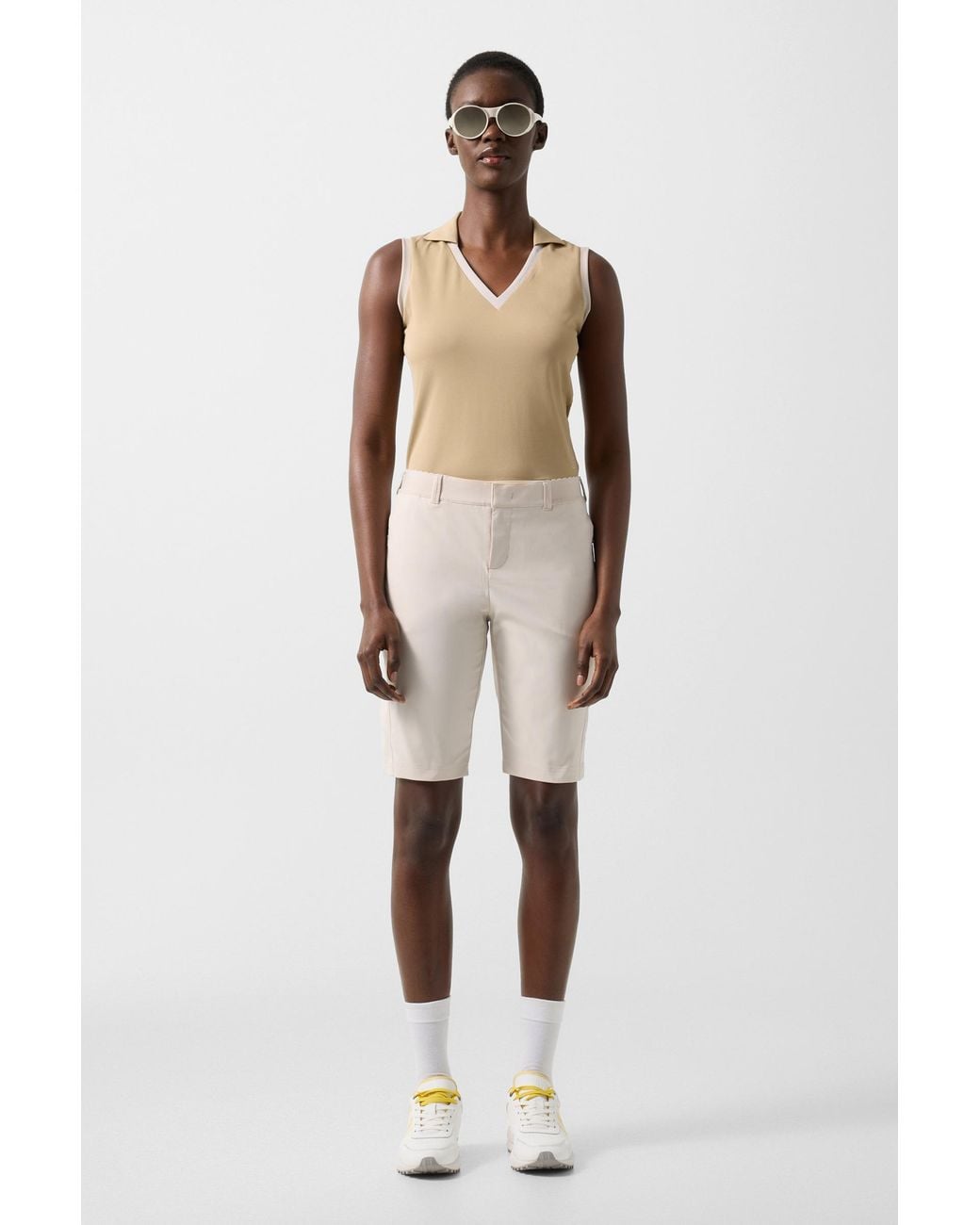 Bogner Natural Zita Functional Bermuda Shorts