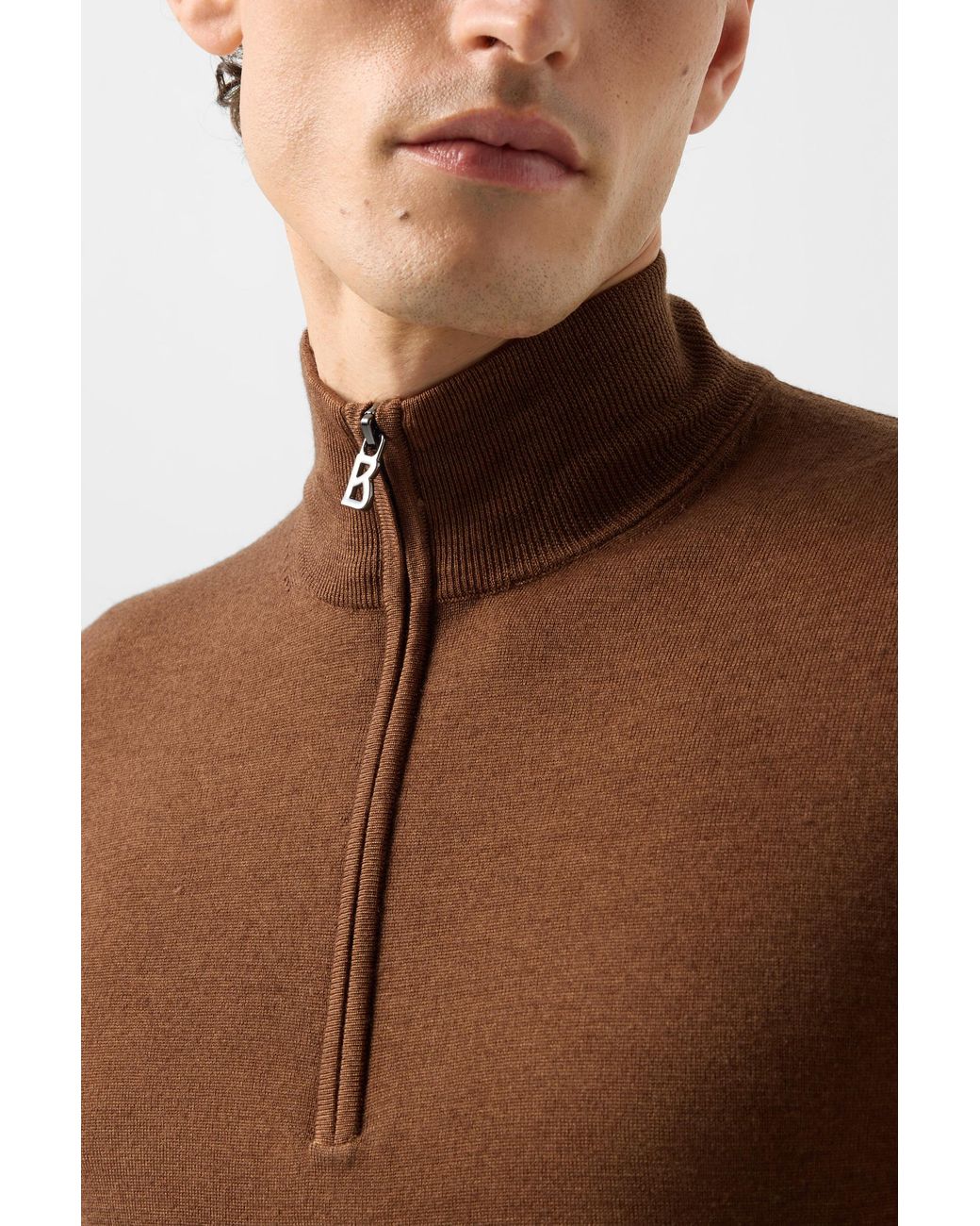 Bogner Brown Ouri Merino Turtleneck For for men