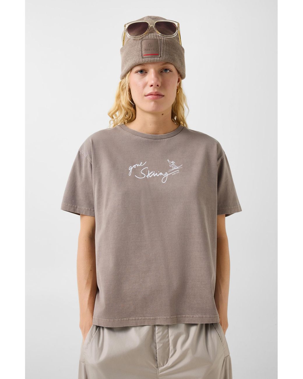 Bogner Fire + Ice Gray Cara Cotton T-shirt