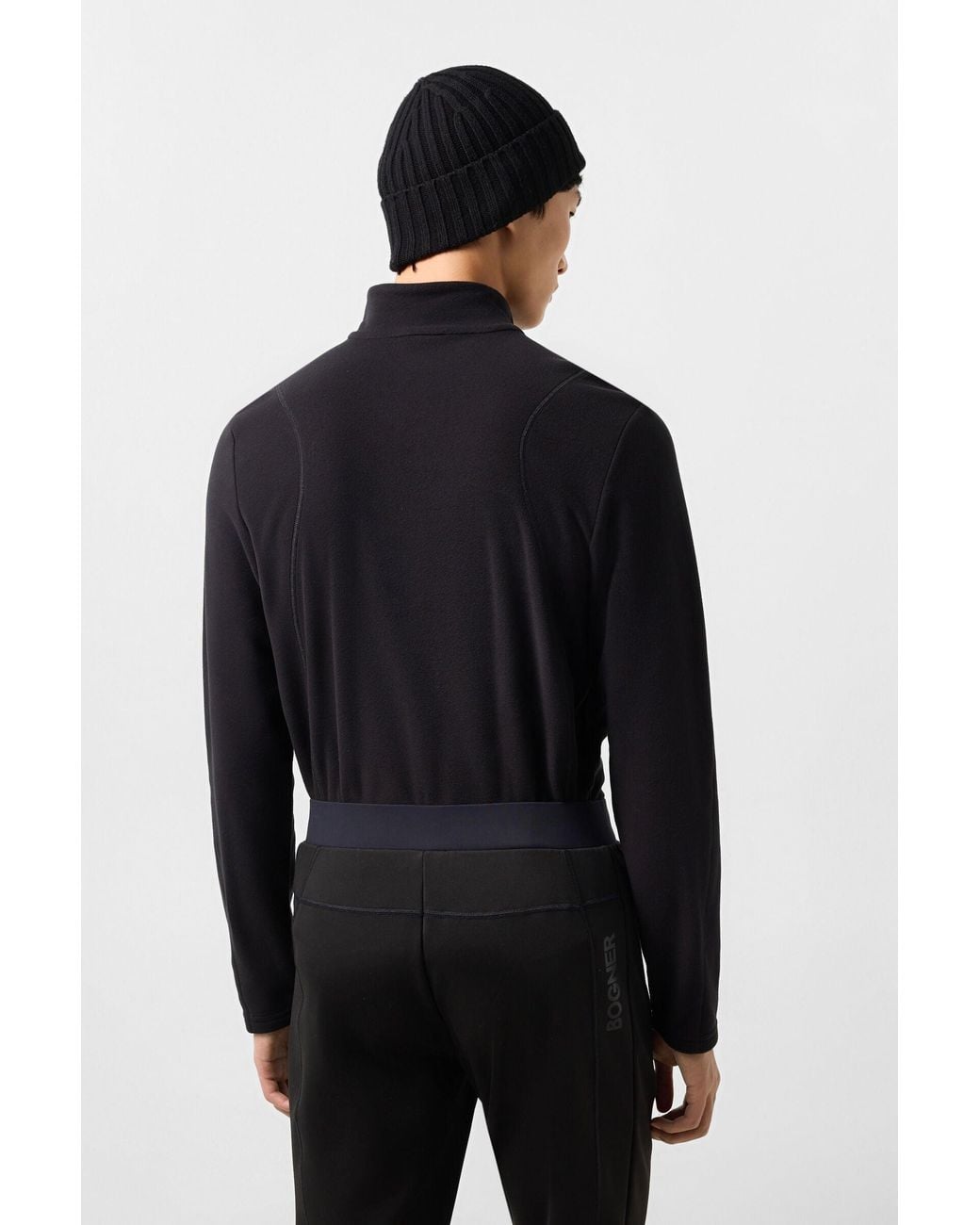 Bogner Black Harry Fleece Base Layer For for men
