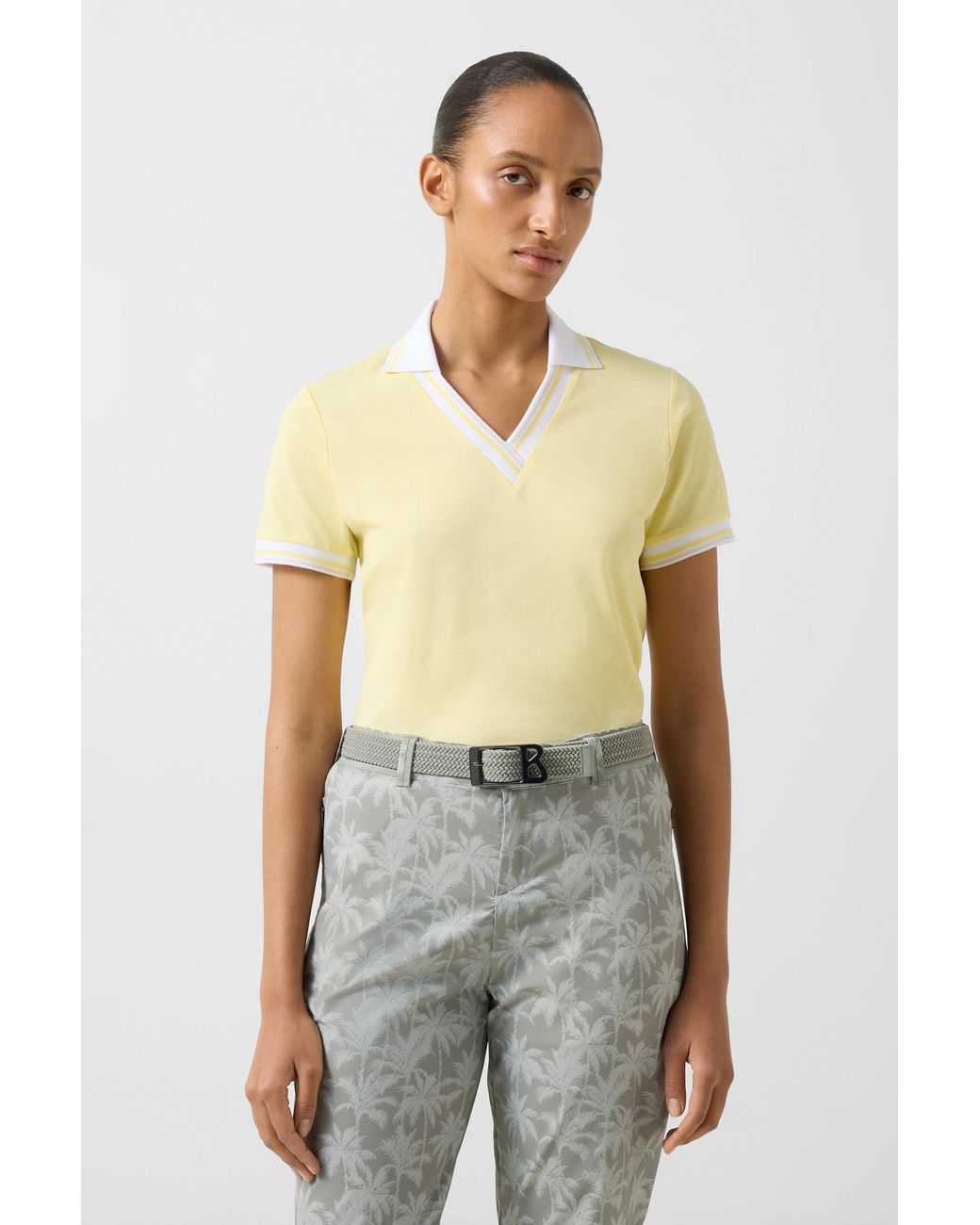 Bogner Yellow Jula Functional Short-sleeved Top