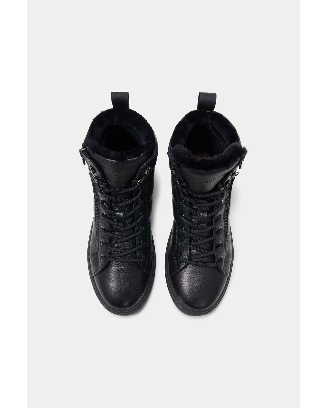 Bogner Black Anchorage Lace-up Boots With Spikes for men
