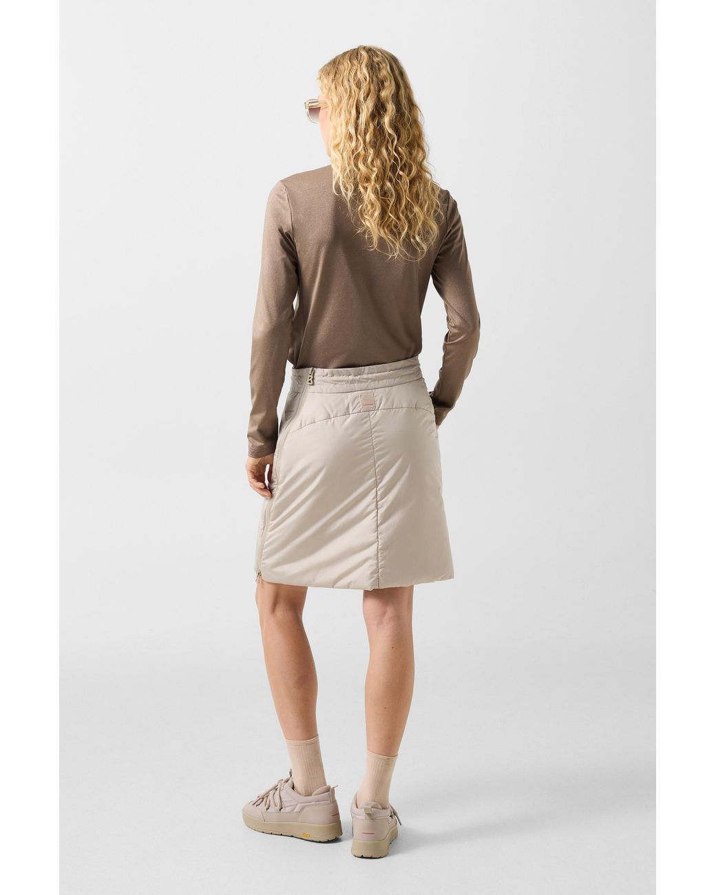 Bogner Fire + Ice Natural Belva Functional Quilted Skirt