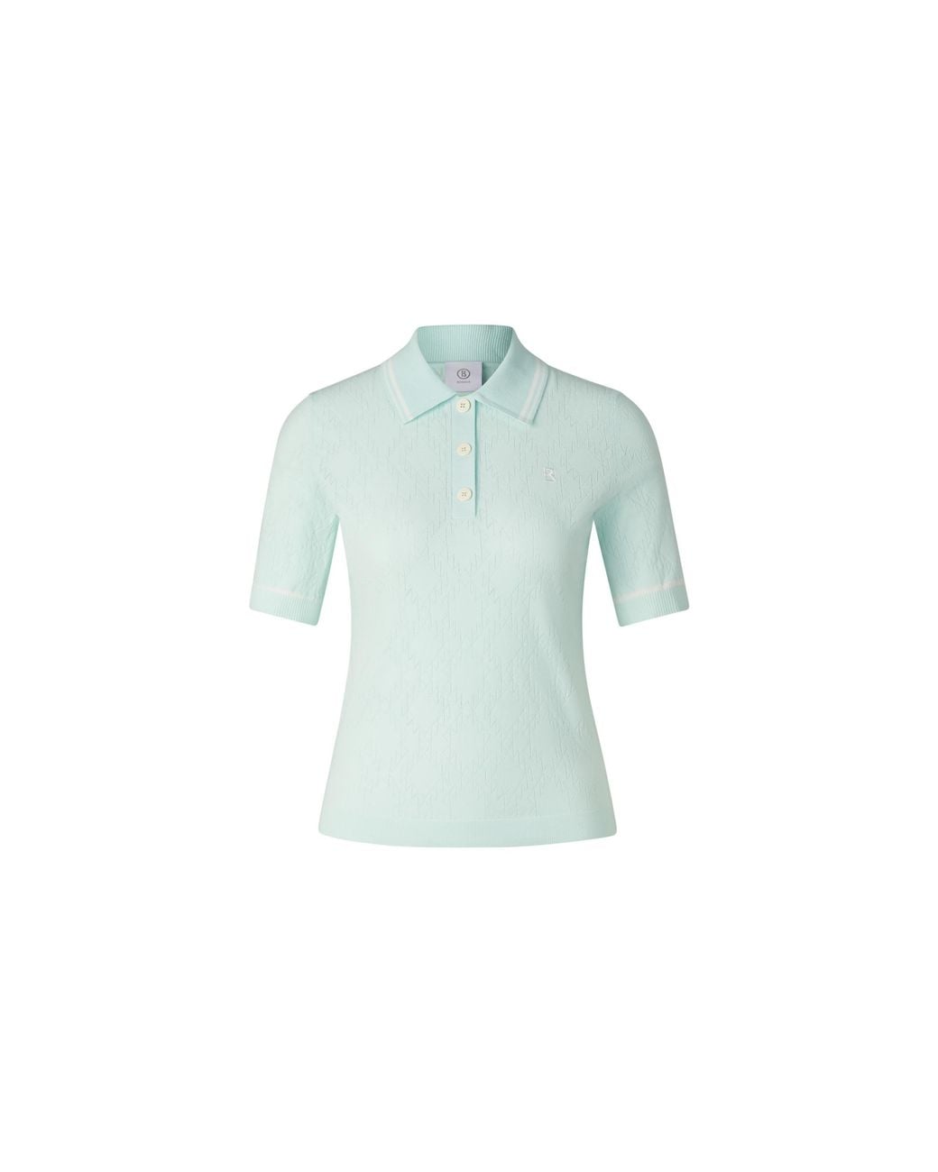 Bogner Blue Mandy Knitted Polo Shirt For