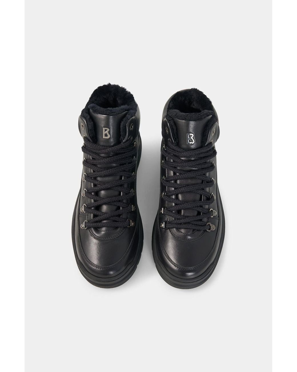 Bogner Black Bansko Lace-up Boots With Spikes for men