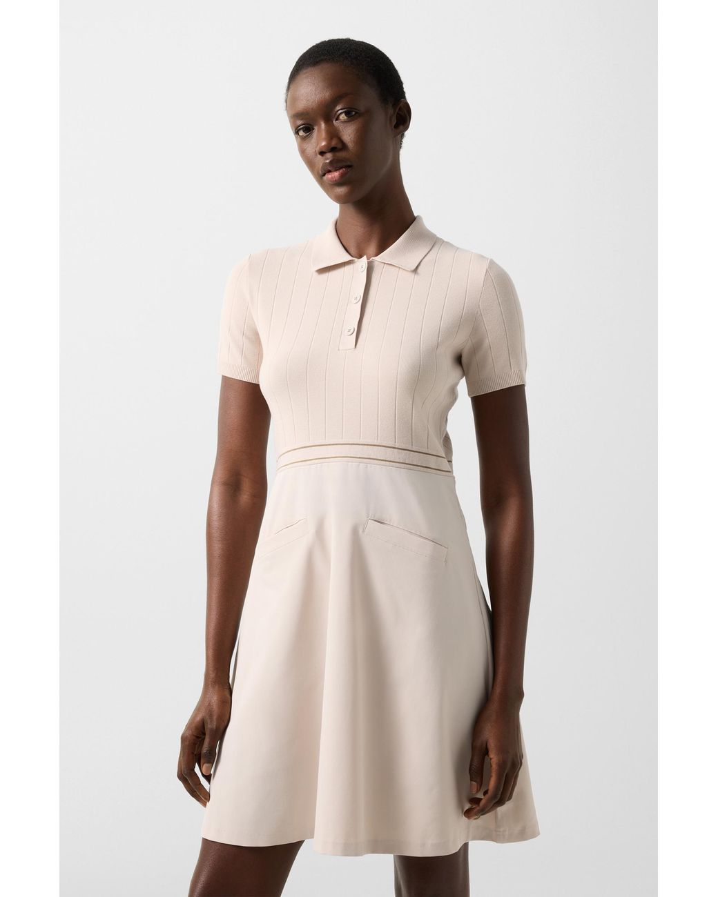 Bogner Natural Selin Polo Dress For