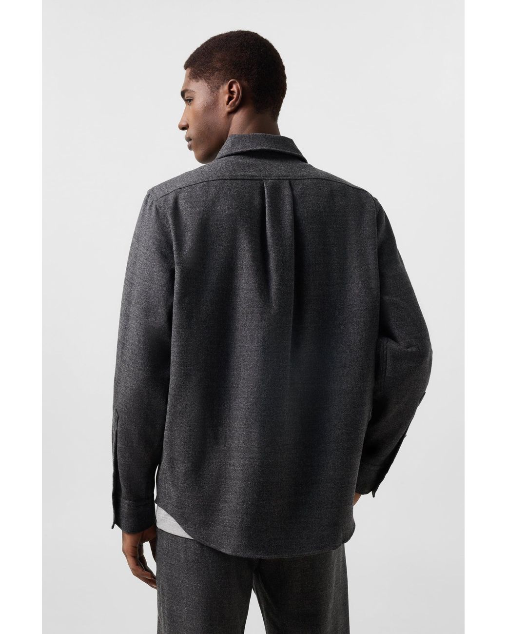 Bogner Black Heiko Virgin Wool Shirt for men