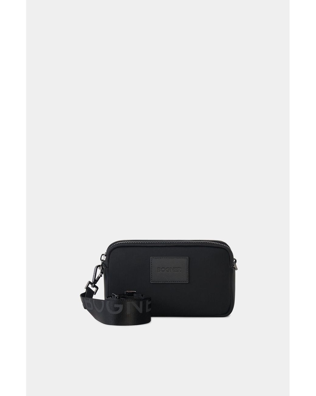 Bogner Black Alvier Avy Shoulder Bag