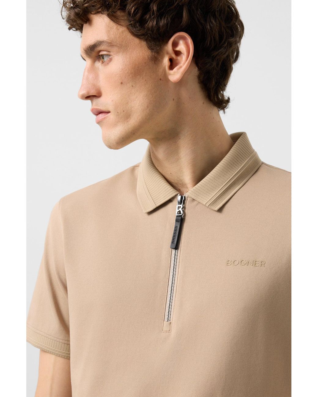 Bogner Natural Timo Piqué Polo Shirt for men