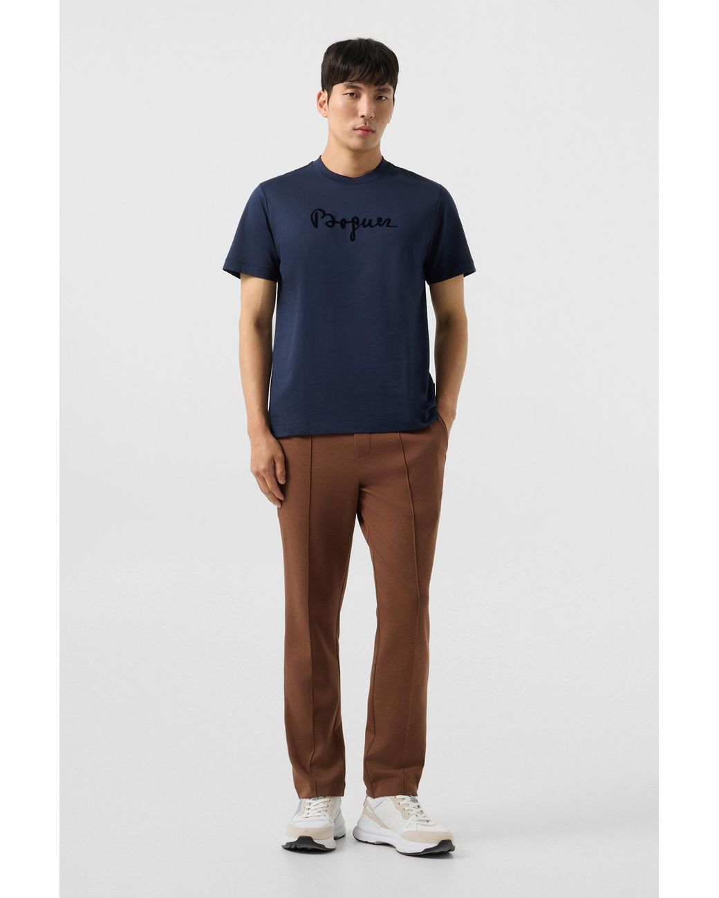 Bogner Blue Lukas Cotton T-Shirt For for men