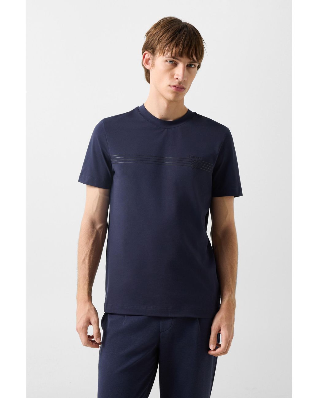Bogner Blue Ryan Cotton-Blend T-Shirt For for men