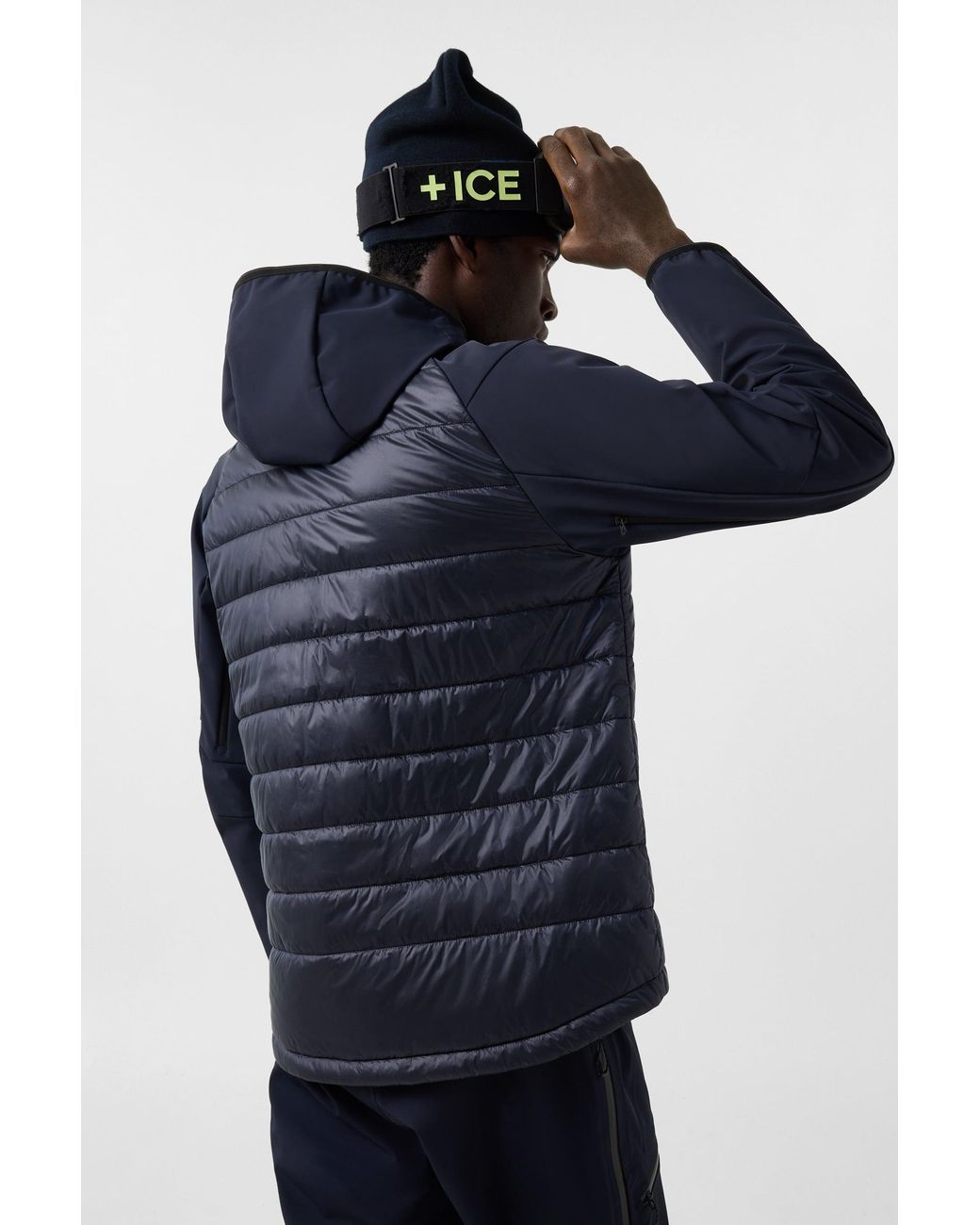 Bogner Fire + Ice Blue Anian Softshell Quilted Jacket for men