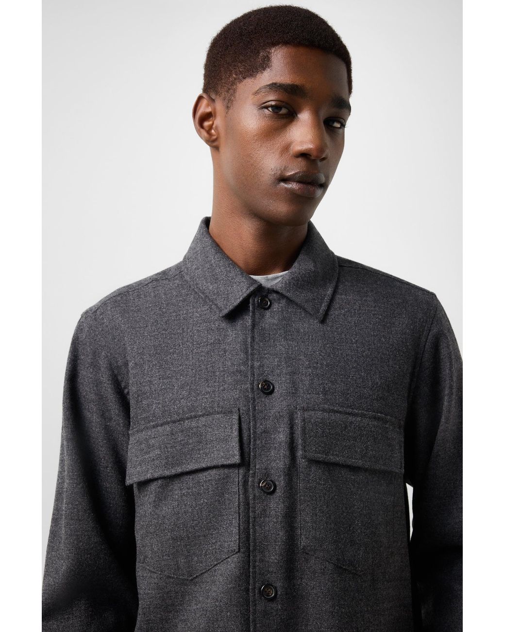 Bogner Black Heiko Virgin Wool Shirt for men