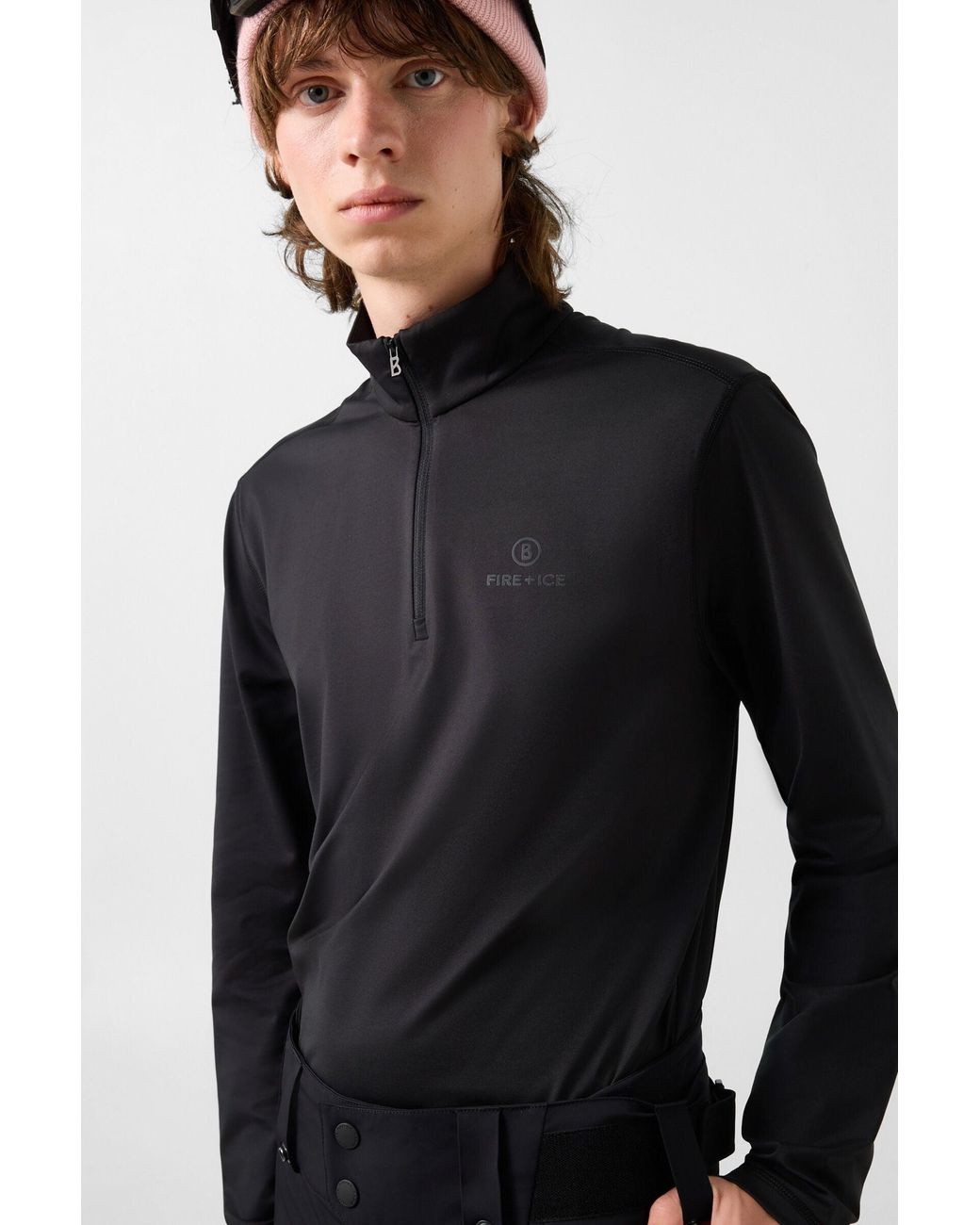 Bogner Fire + Ice Black First Layer Pascal for men