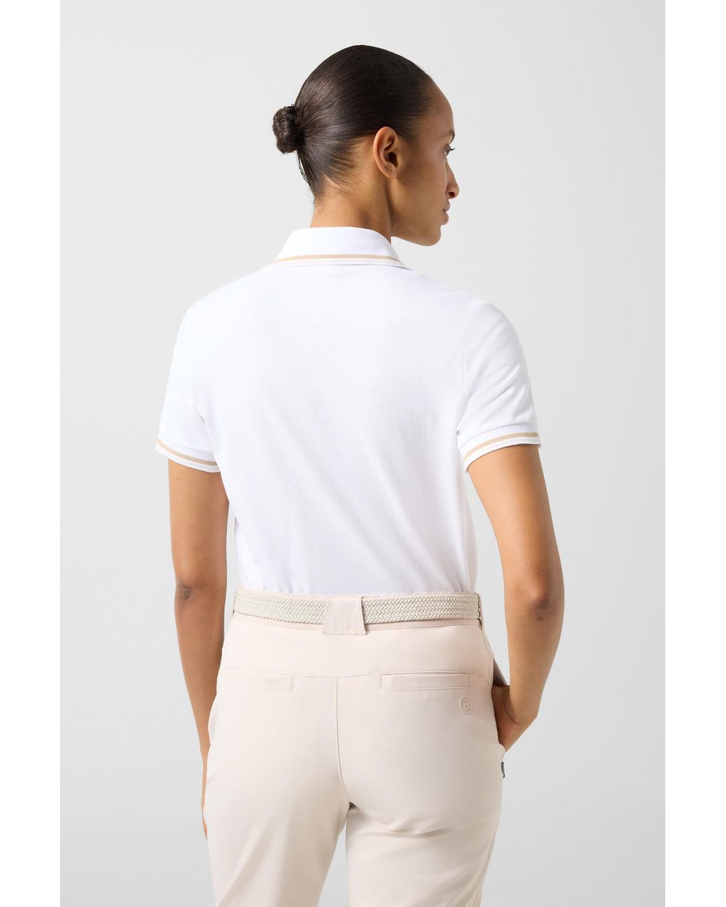 Bogner White Jula Functional Polo Shirt For