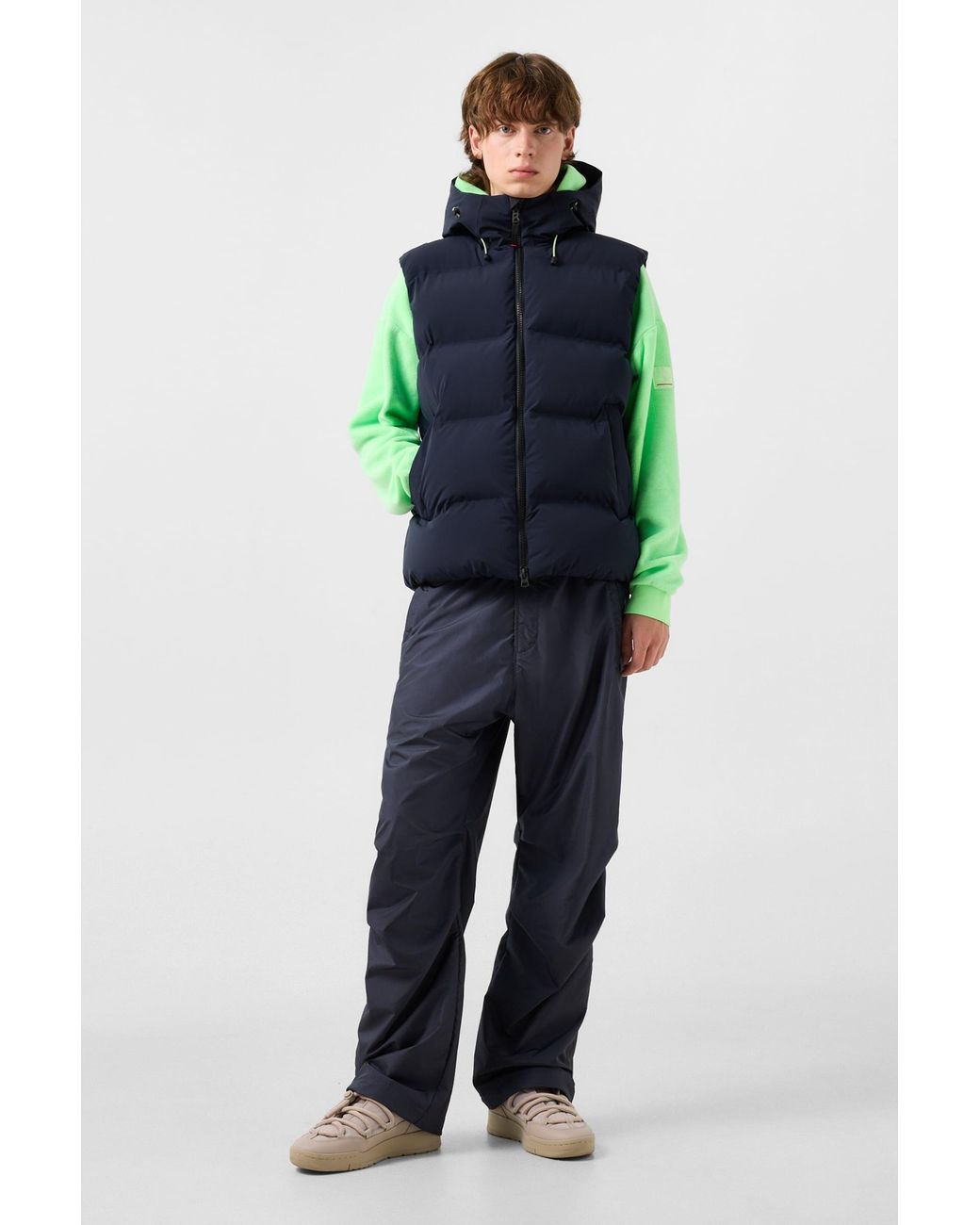 Bogner Fire + Ice Blue Gill Quilted Waistcoat for men