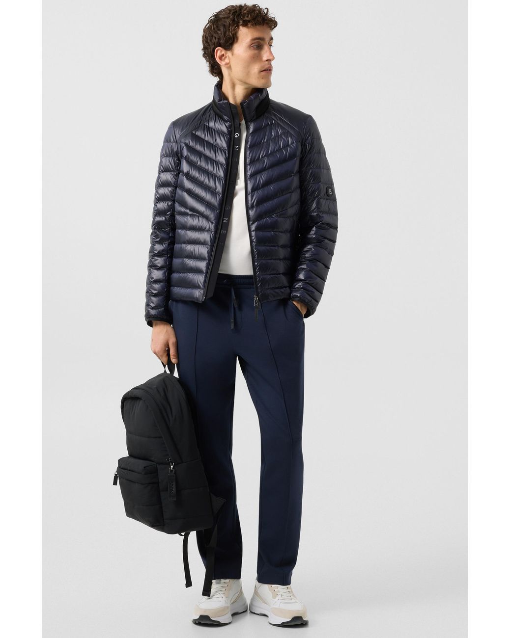 Bogner Blue Liman Lightweight Down Jacket for men