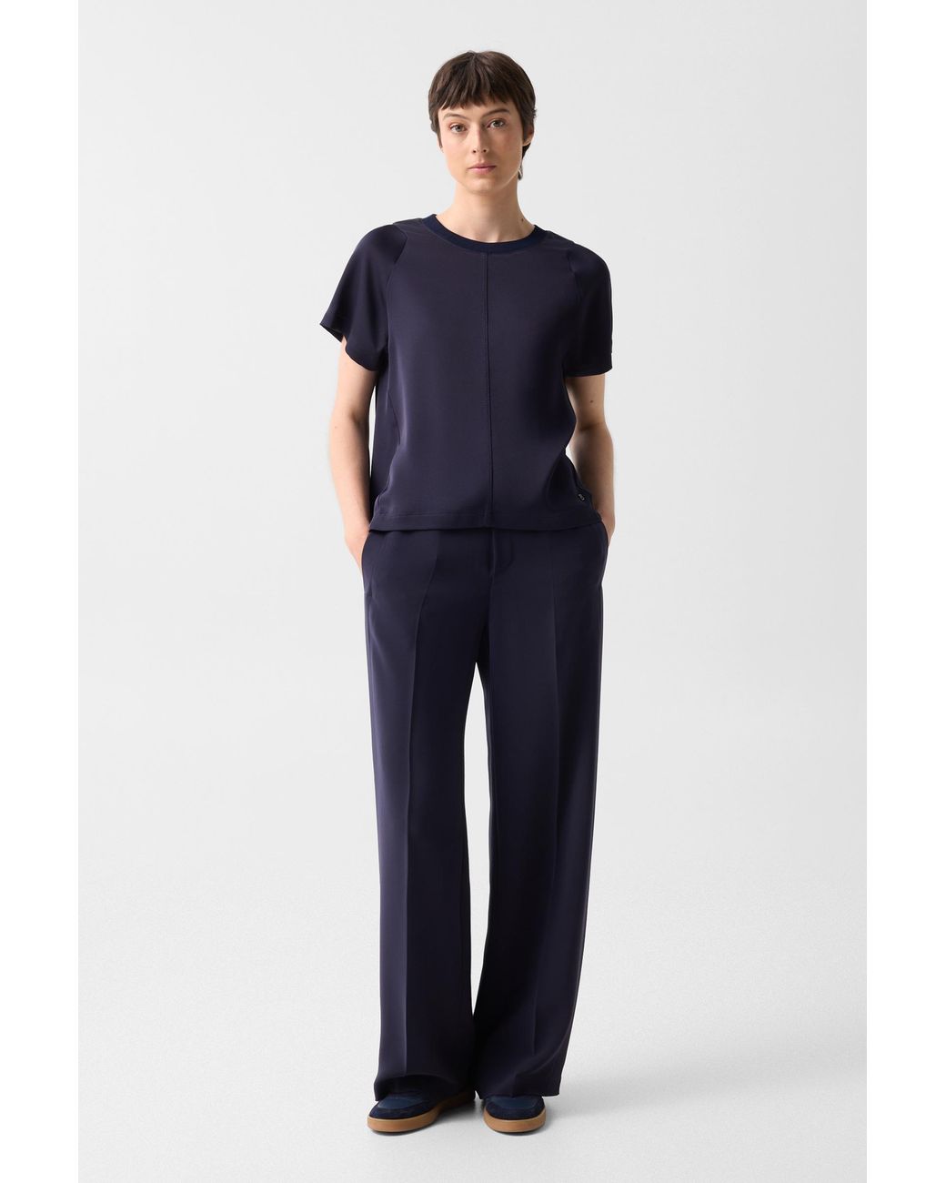 Bogner Blue Dakota Satin Shirt