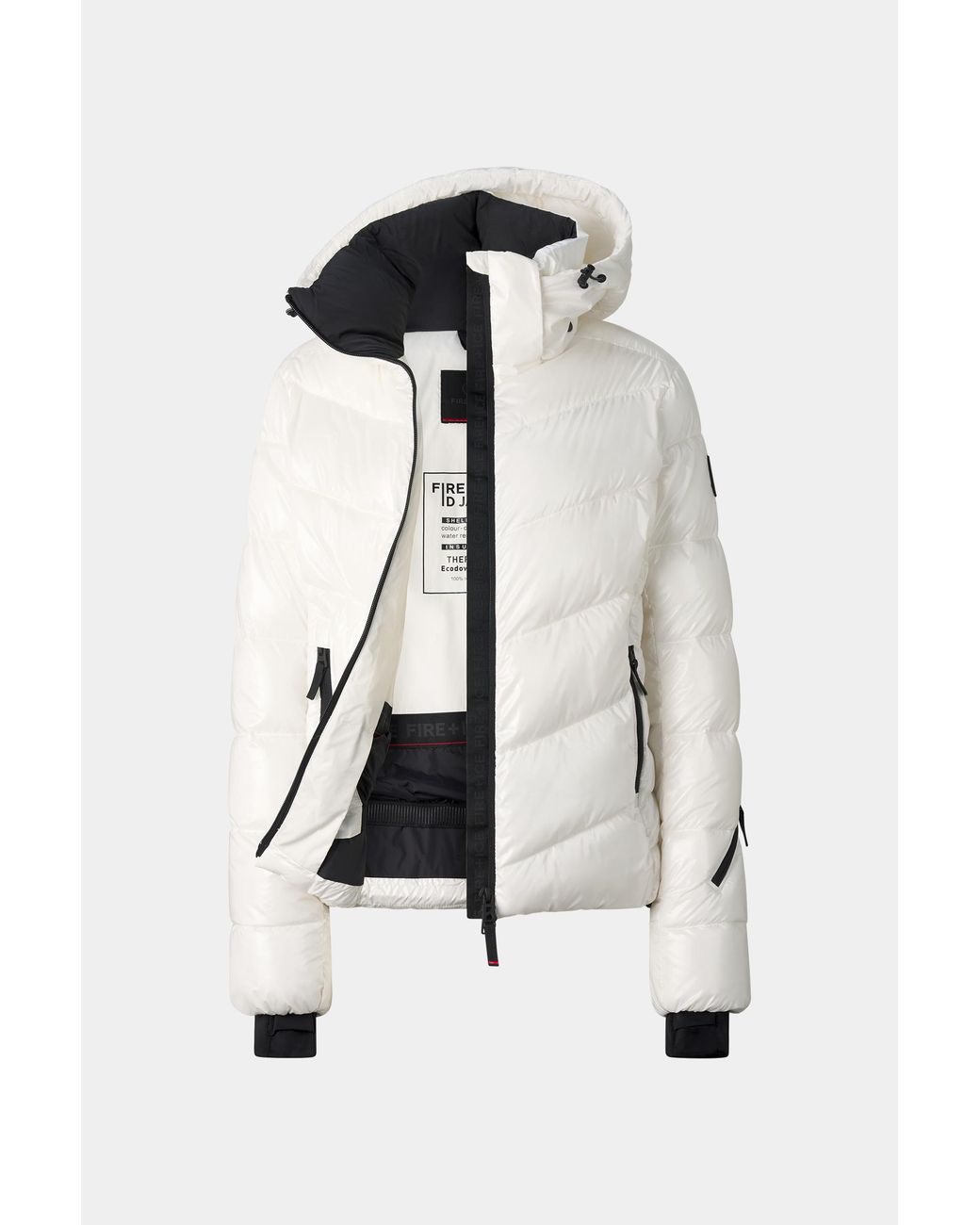 Bogner Fire + Ice White Saelly Ski Jacket For