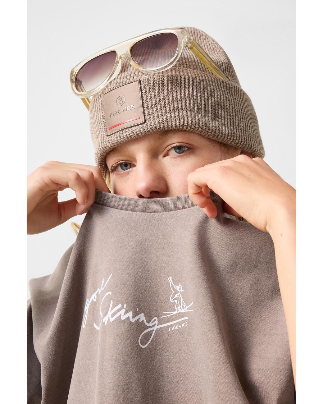 Bogner Fire + Ice Gray Cara Cotton T-shirt