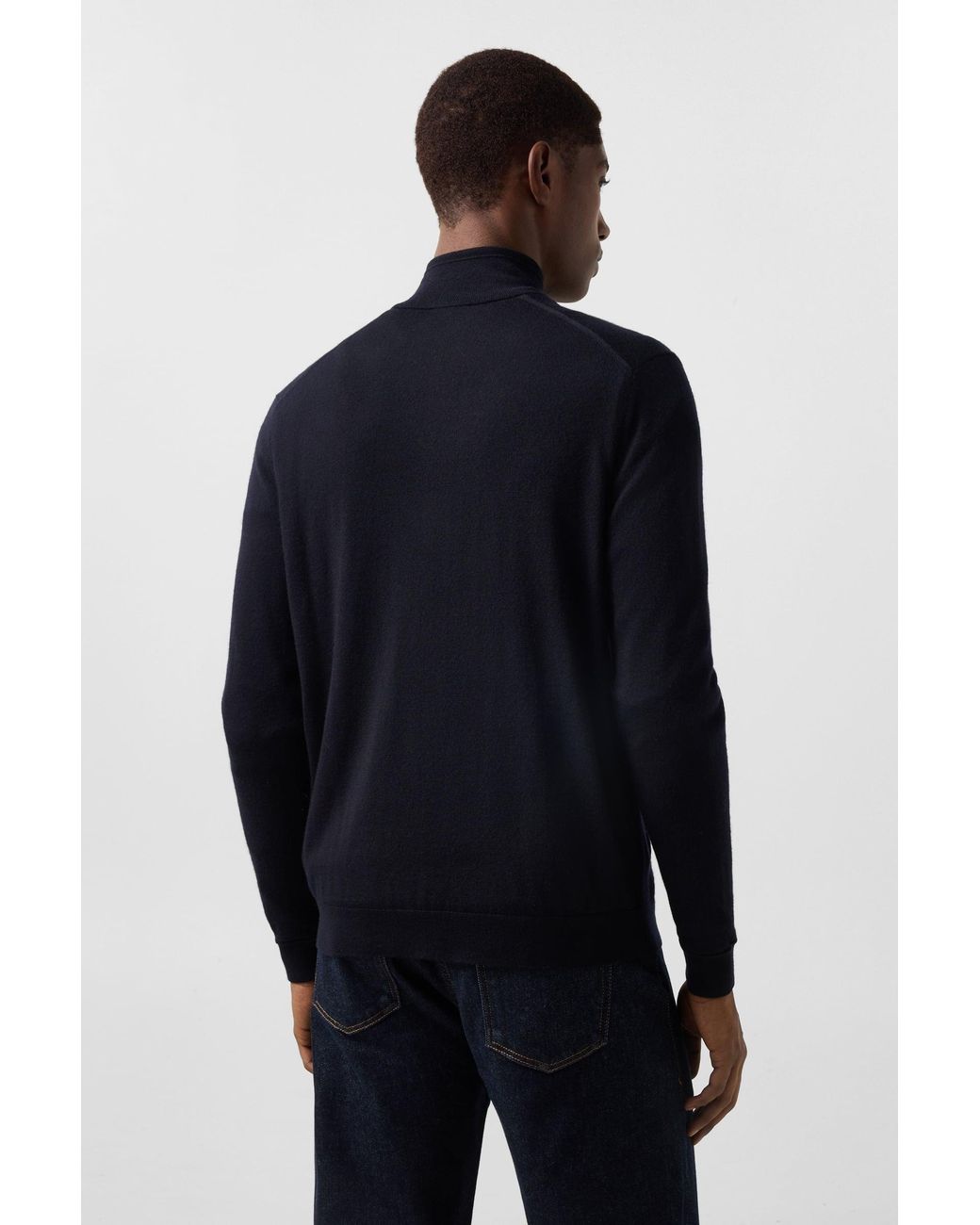 Bogner Blue Oscar Virgin Wool Knit Jacket for men