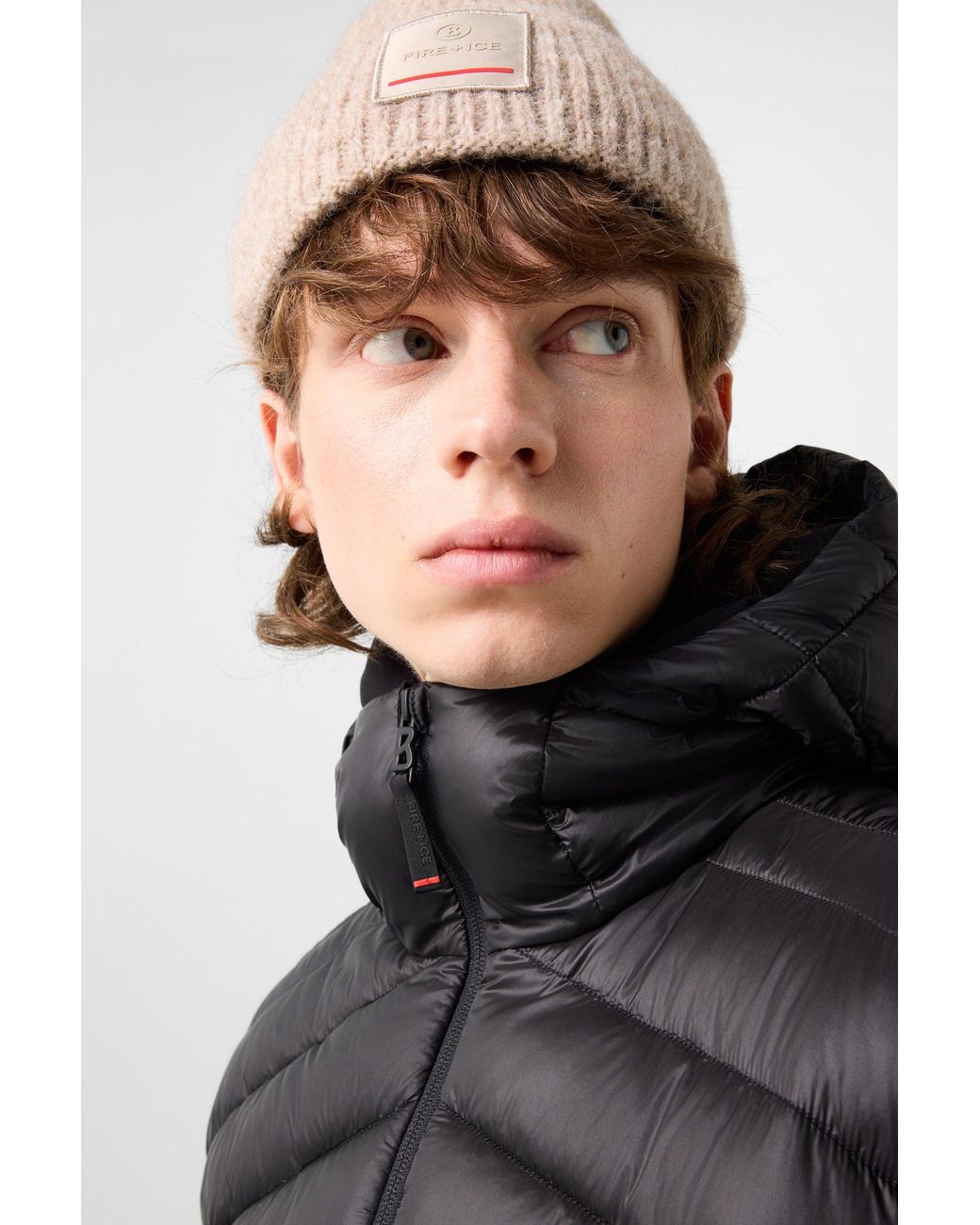 Bogner Fire + Ice Black Elvis Quilted Jacket for men