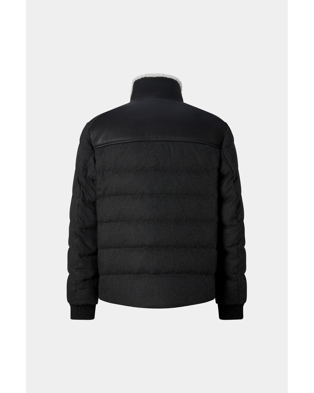 Bogner Black Aleco Quilted Leather Jacket for men