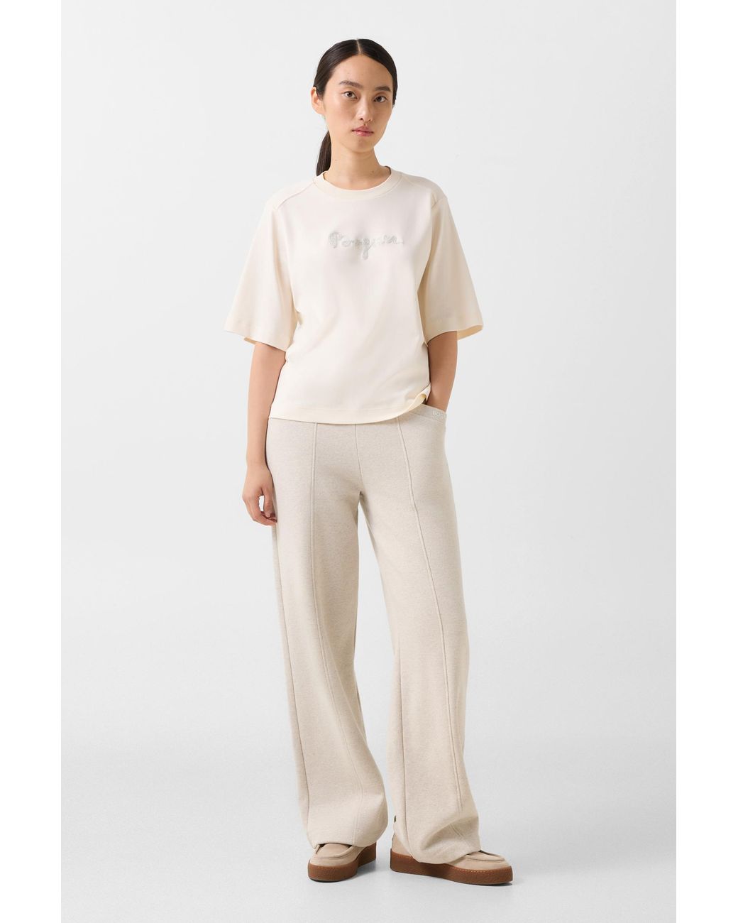 Bogner Natural Dorothy Cotton T-Shirt For