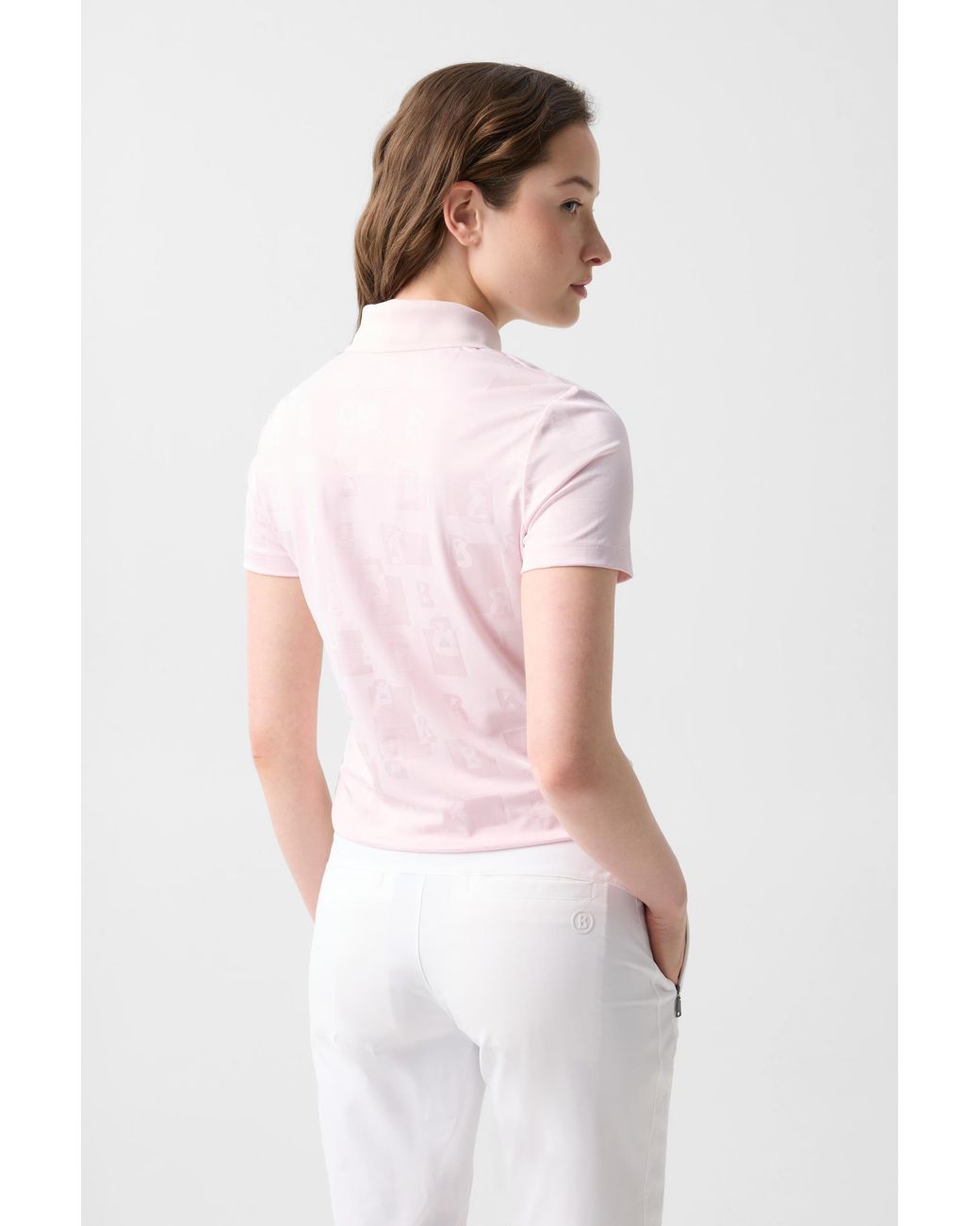 Bogner Pink Joanna Functional Short-Sleeved Polo Shirt For