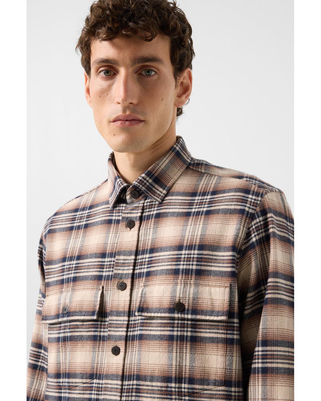 Bogner Brown Heiko Flannel Shirt for men