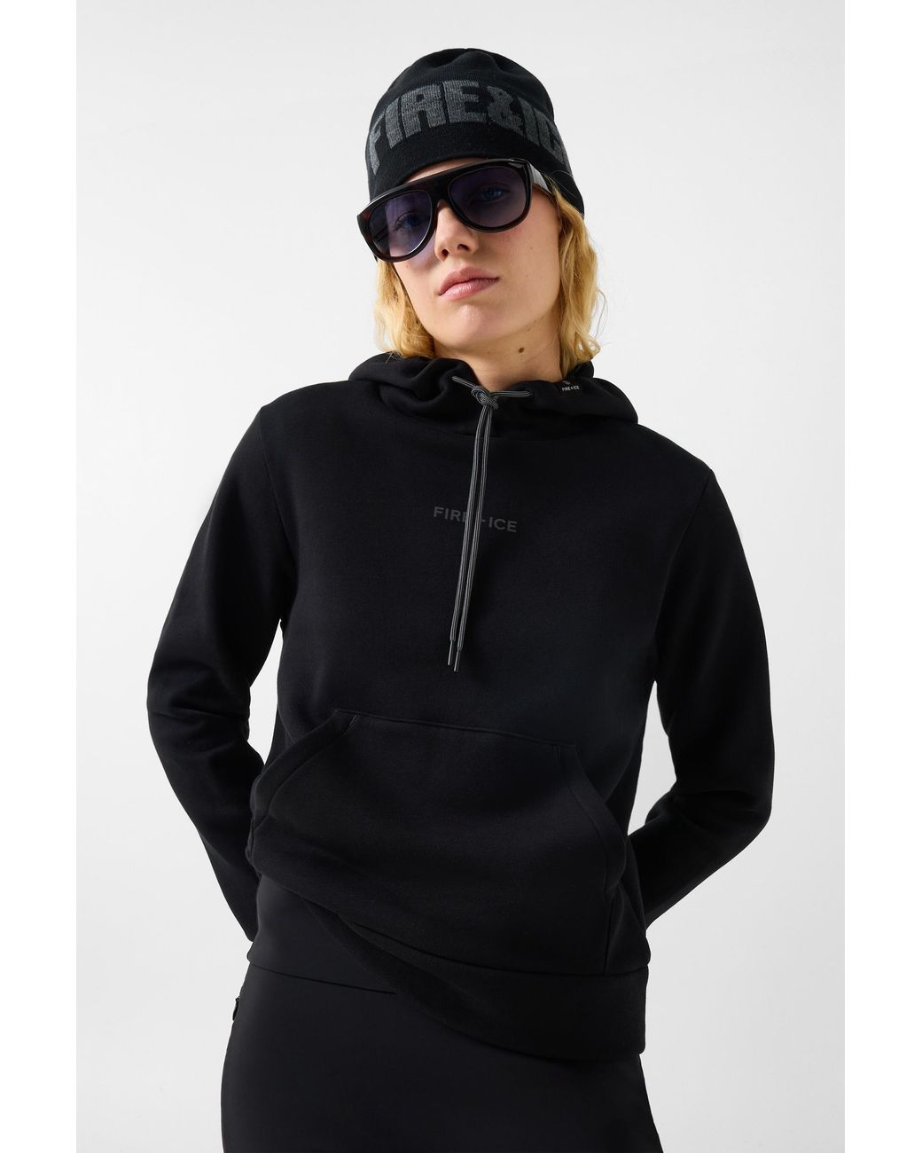 Bogner Fire + Ice Black Nila Cotton Hoodie