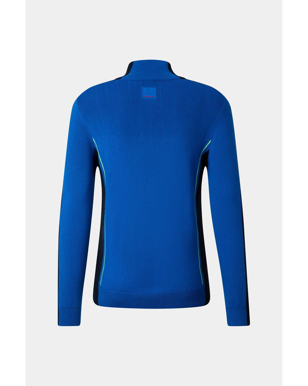 Bogner Fire + Ice Blue Laurens Knitted Turtleneck Jumper for men