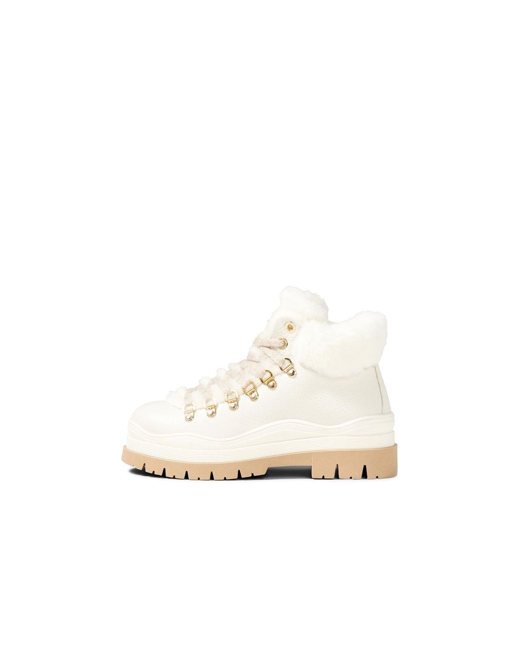 Bogner White Lace-up Boots Arosa