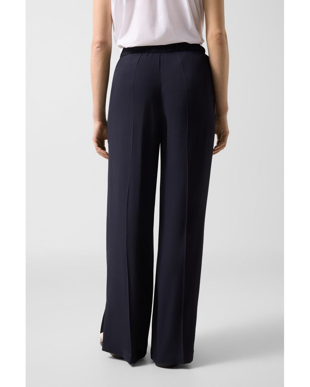 Bogner Blue Pleated Trousers Gina